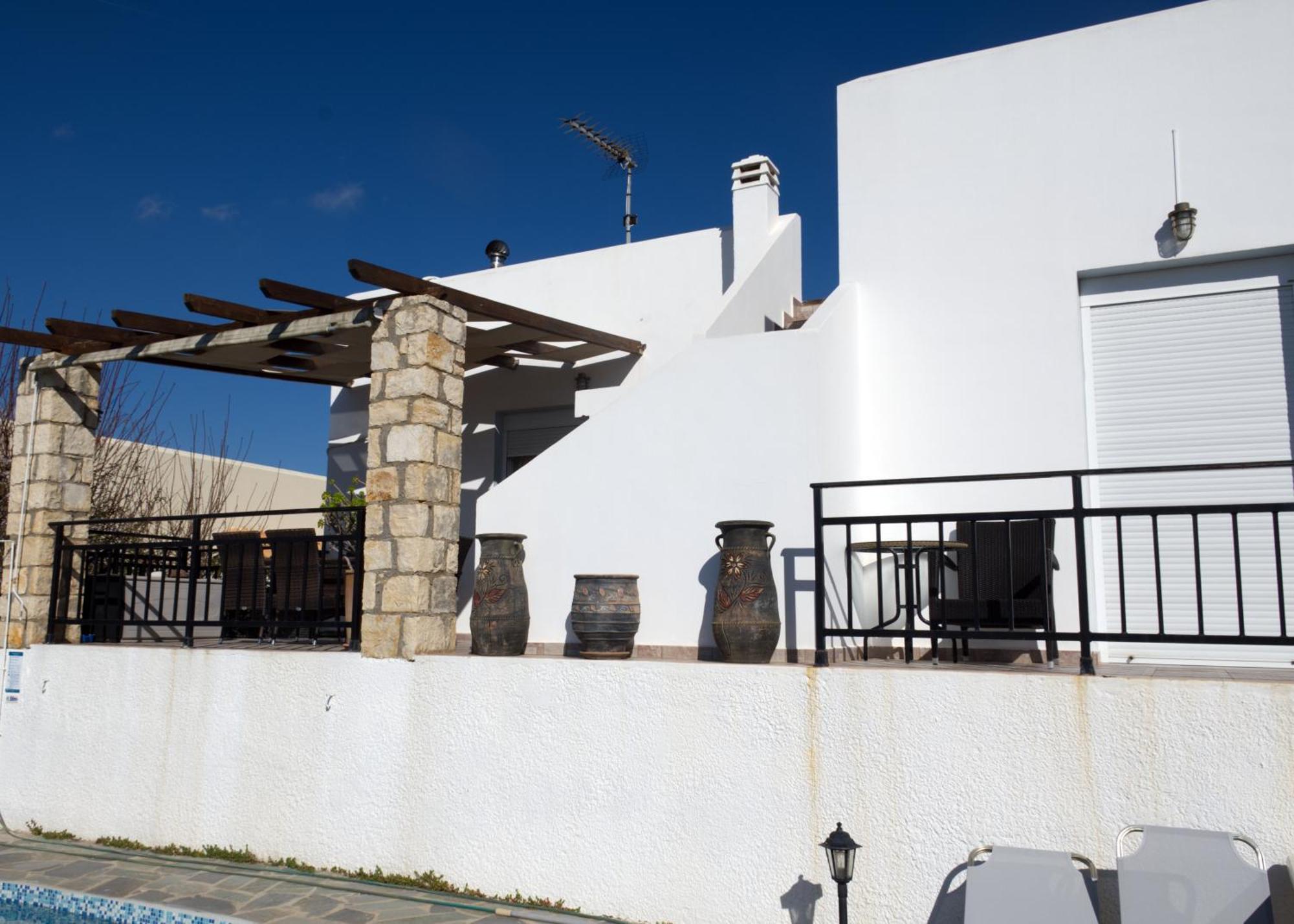 Gemuetliche Villa Mailin Priv. Pool Schoene Aussicht Skouloúfia Exterior foto